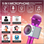 Wireless Microphone,Bluetooth Can Connect Many Devices With Speaker Rechargeable Portable Mic For Family Party