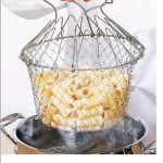 Vegetable Frying, Foldable Strainer, Chef Basket 12 IN 1