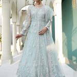 GORGEOUS BRIDAL DRESS: EMBROIDERED ICE-PISTA MAXI ELEGANCE