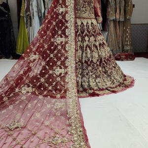 Mehroon Golden Maxi ( customised based sample )