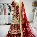 Stunning Red blooded Maxi with Golden touch ( Customised based sample)