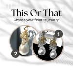 Sk-Jewellers Pearl Teardrop Earrings – Golden & Silver Wedding Pearls with Cubic Zirconia Leaves – Bridal Jewelry, Valentine’s Gift, Special Occasion Earrings