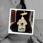 Sk-Jewellers Zircon Style Tops for Girls – Elegant Gold Color with Sparkling Zircon Stones – Fashionable Tops for Special Occasions