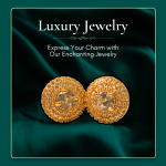 Sk-Jewellers Elegant Real Stone Earrings for Girls/Women – Available in Golden & Silver – Multiple Color Options – Perfect for Special Occasions & Daily Wear