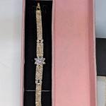 Sk-Jewellers Gold Plated Vintage Bracelet for Women & Girls – Imported Lace Craft with Free Length Adjustment – Perfect Party & Birthday Jewelry Gift