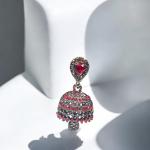 Sk-Jewellers Traditional Indian Jhumka Dangle Earrings for Women – Classic and Elegant Design, Multiple Colors – Perfect for Weddings, Festivals, and Special Occasions