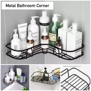 Bathroom & Kitchen Punch-Free Corner Shower Shelf